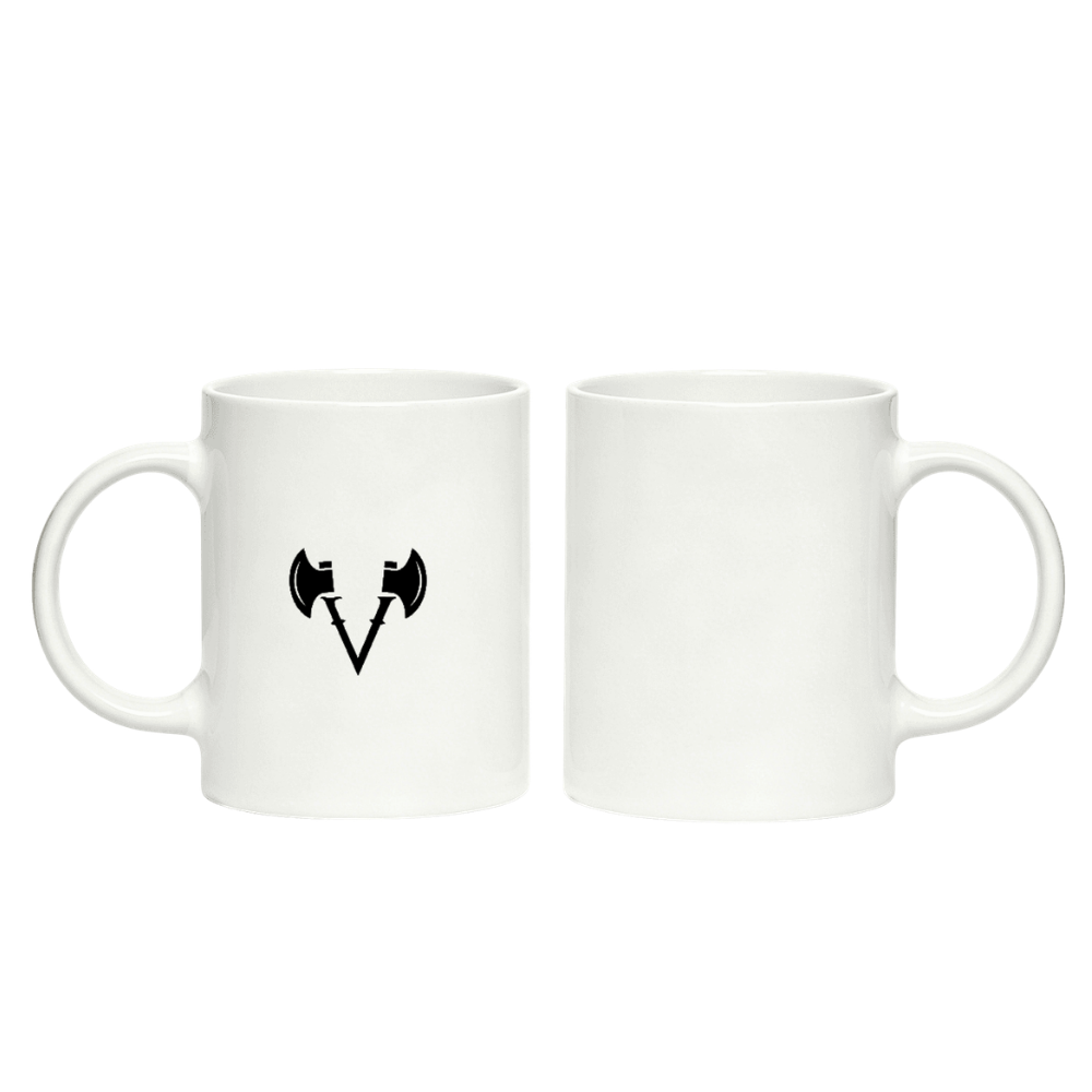 Classic Ceramic Diner Coffee Mug - Viking Axe Logo Only