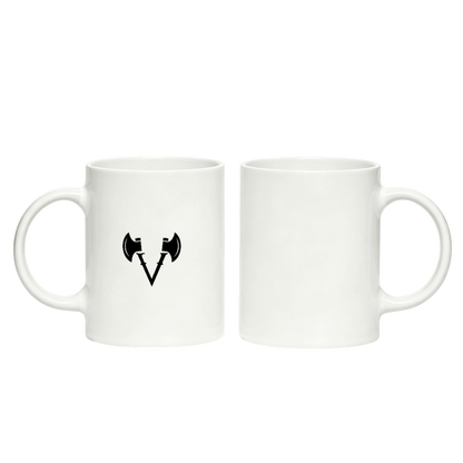 Classic Ceramic Diner Coffee Mug - Viking Axe Logo Only