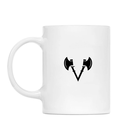 Classic Ceramic Diner Coffee Mug - Viking Axe Logo Only